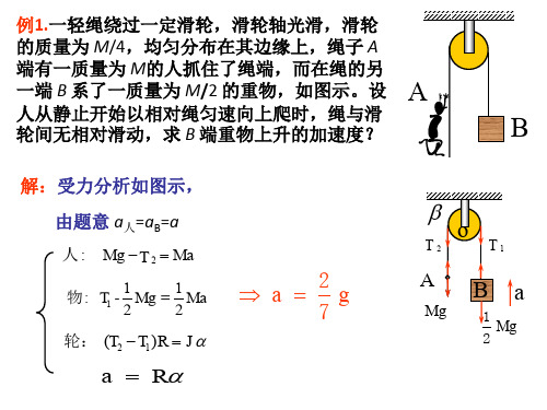 刚体习题及答案