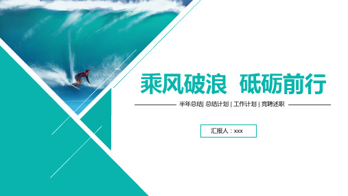 述职报告工作汇报PPT ppt