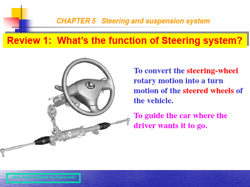 汽车英语 steering system