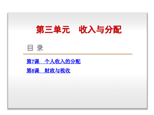 高考政治一轮复习方案课件：第三单元收入与分配8课,2张