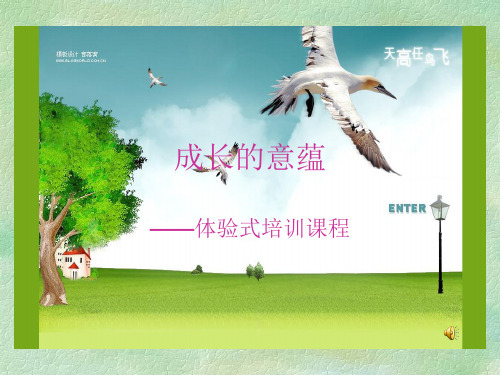 成长的意蕴——体验式培训课件