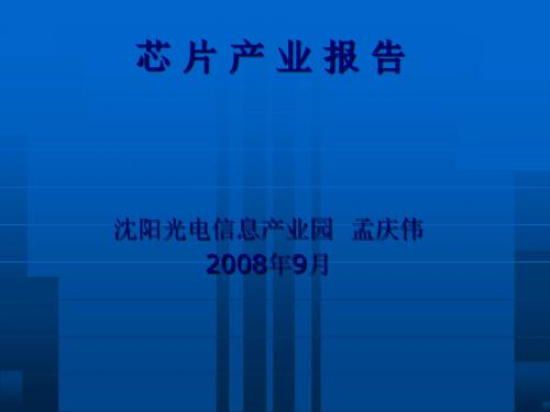 国际与国内IC产业分析(ppt 32页)