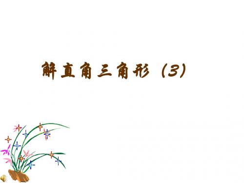 人教版九年级下册数学课件：28.2解直角三角形坡度与坡角