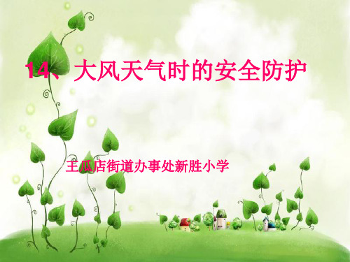 大风天气时的安全防护课件视频