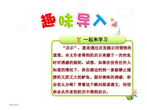 钓鱼的启示PPT课件最新北师大版