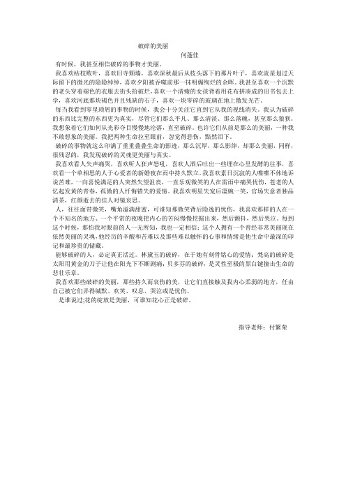 破碎的美丽
