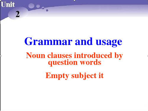 牛津英语高一模块3u2Grammar