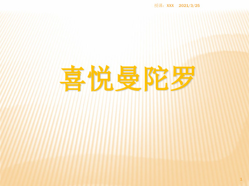 喜悦曼陀罗(修正版)PPT课件