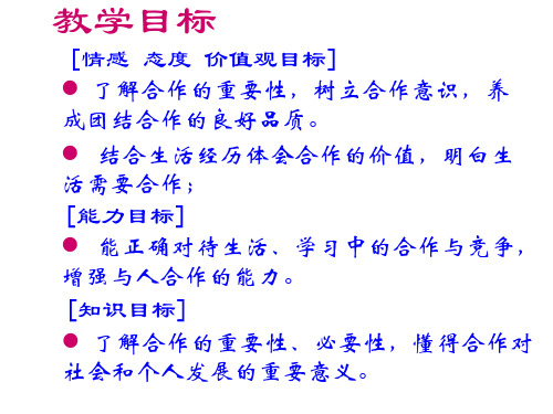 九年级政治合作竞争求发展(PPT)5-2