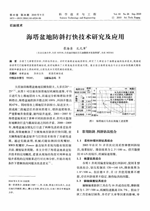 海塔盆地防斜打快技术研究及应用