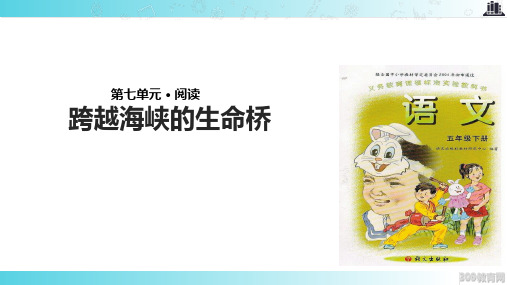 2021语文A版小学语文五年级下册《跨越海峡的生命桥》教学课件