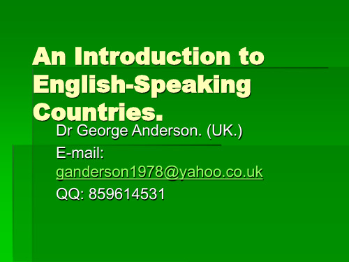 An Introduction to English-Speaking Countries