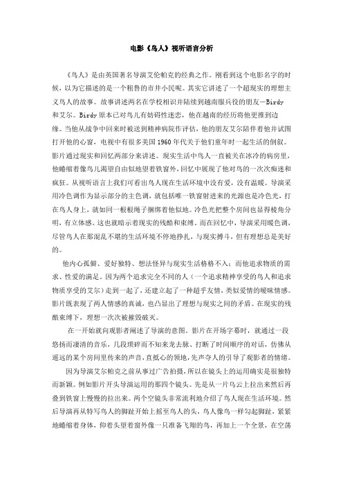 电影鸟人分析