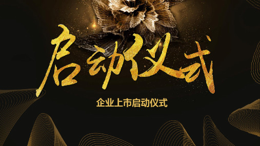 启动仪式 策划案PPT