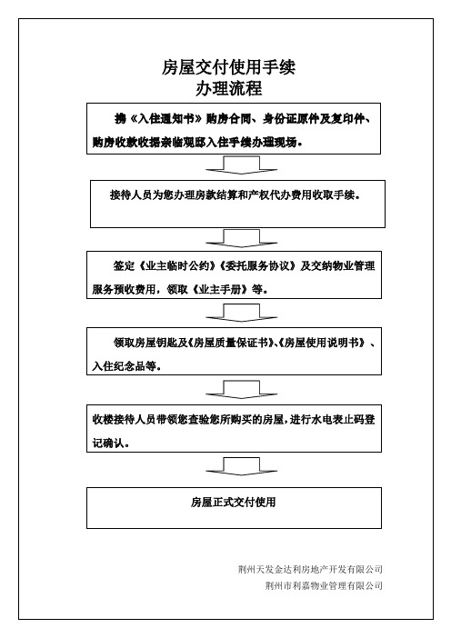 房屋交付使用流程示意图-开发提供.doc