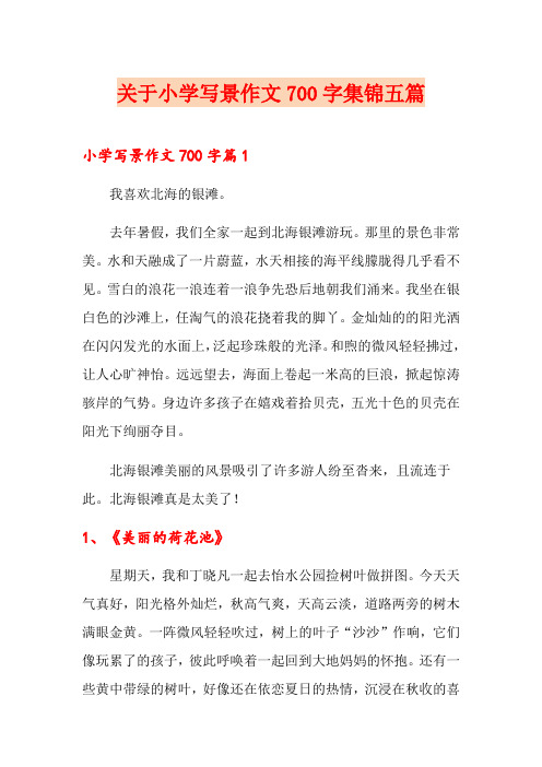 关于小学写景作文700字集锦五篇
