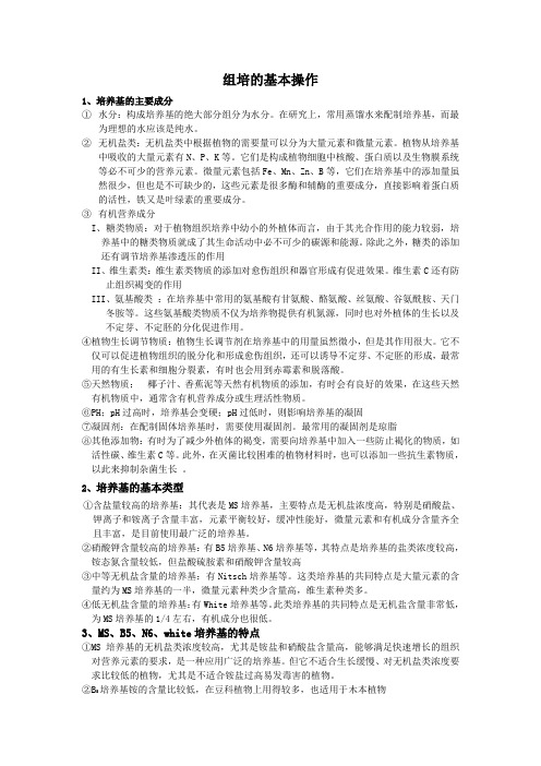 组织培养基础