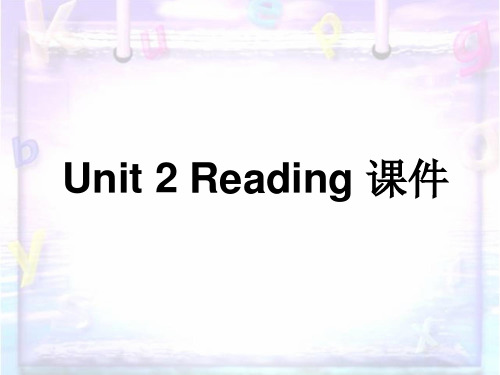Unit 2 Sporting events Reading 课件