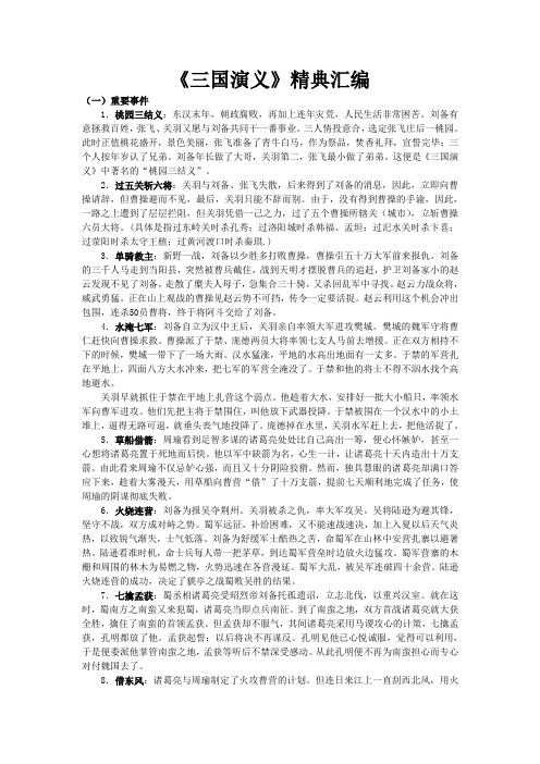 《三国演义》 精典情节