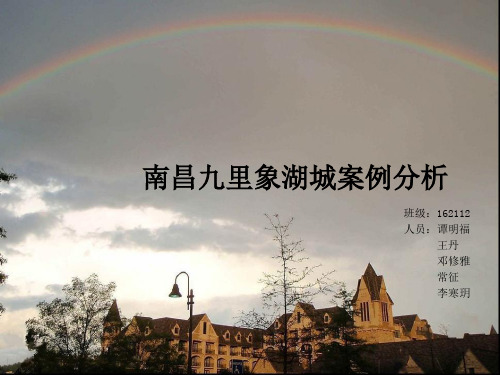南昌九里象湖城案例分析