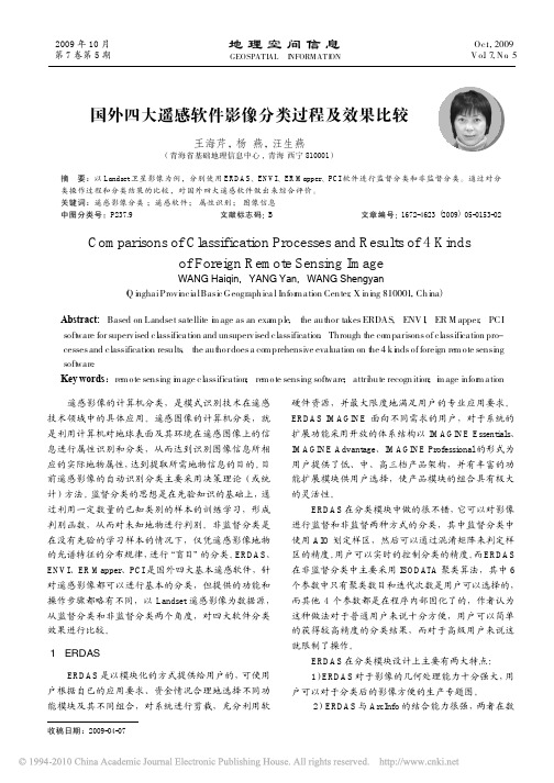 国外四大遥感软件影像分类过程及效果比较