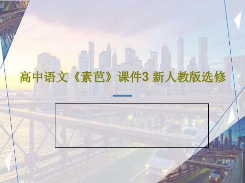 高中语文《素芭》课件3 新人教版选修PPT共35页