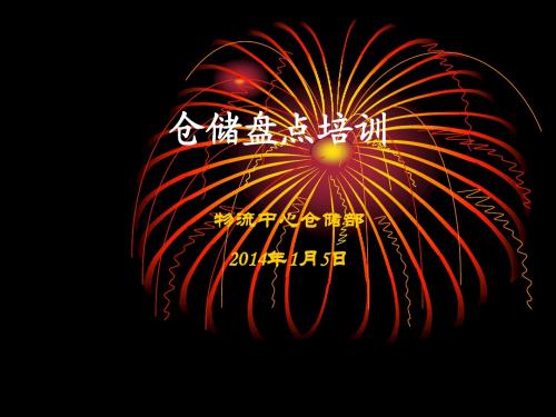 仓库盘点培训课件(
