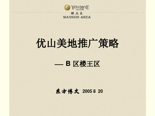 策划案例—东方博文_优山美地楼王区推广案