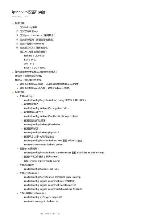 IPSEC实验