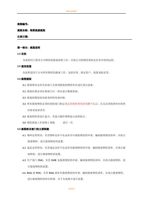 物资报废流程