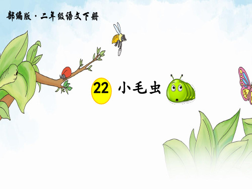 小学语文二年级下册部编版 《22 小毛虫》