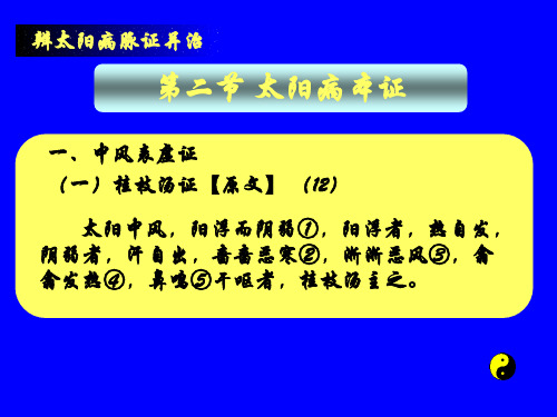 太阳病本证课件.ppt