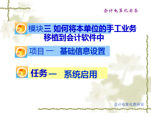 《会计电算化实务》PPT课件