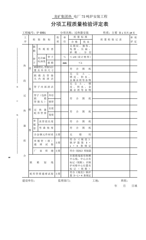 过热器安装1