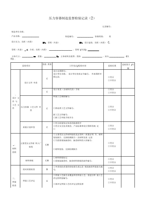 RQ009.102-2014-F2压力容器制造监督检验记录(2)