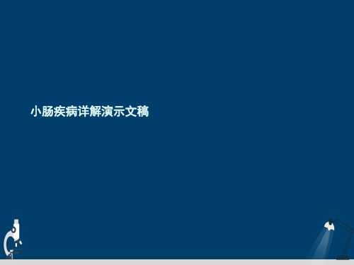 小肠疾病详解演示文稿