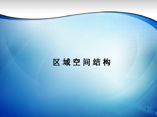 区域经济学：区域空间结构