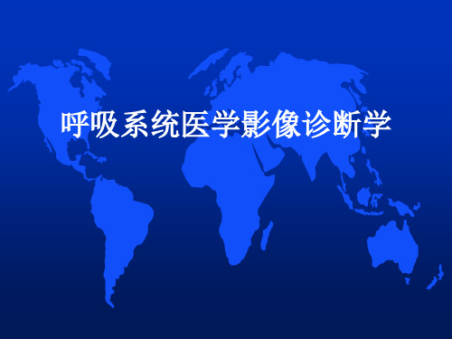 呼吸系统医学影像诊断学十大征像