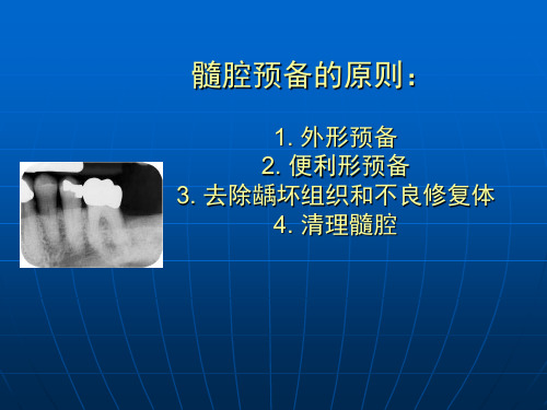 口腔开髓术课件