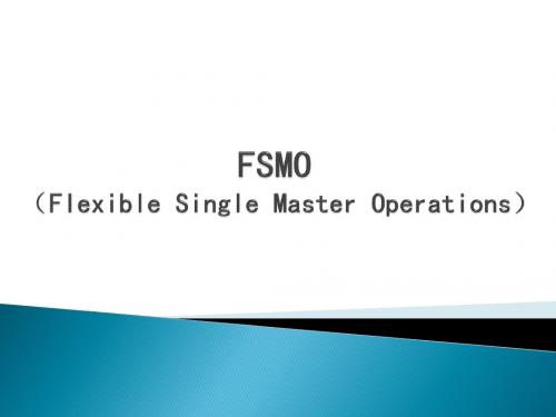 FSMO(灵活单操作主机)