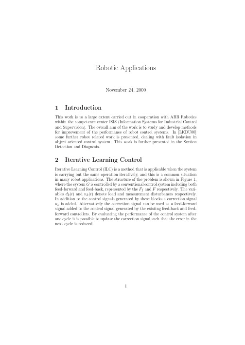 Robotic Applications