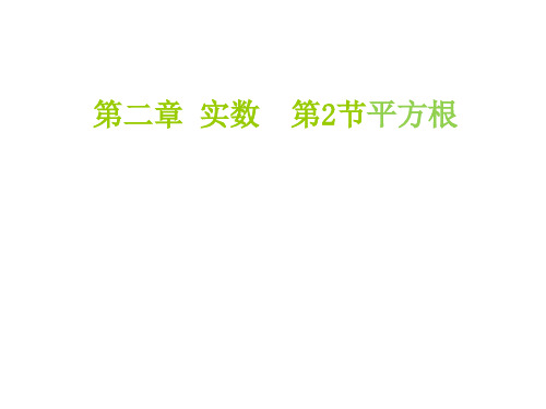 北师大版八年级数学上册2.2平方根课件(共17张PPT)