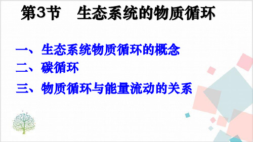 高中生物人教版(新课程标准)必修《稳态与环境》生态系统中的物质循环课件PPT