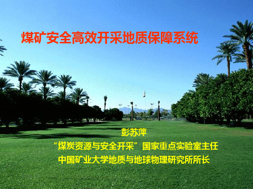 煤矿安全高效开采地质保障系统() PPT课件