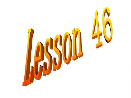 Lesson46课件