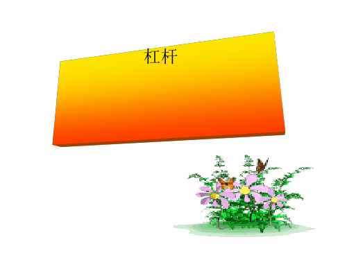 九年级上《简单机械》课件PPT浙教版