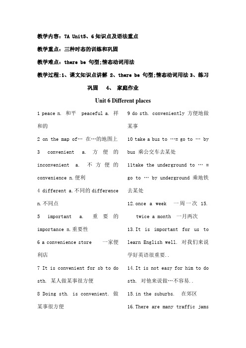 上海牛津英语知识点及语法重点