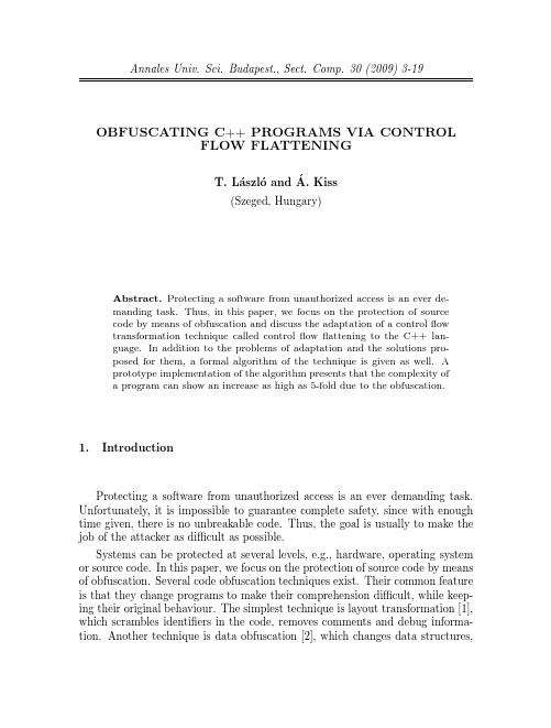 003-control flow flatterning(控制流平坦化)