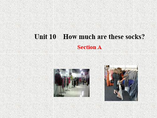 六年级英语上册unit 10《how much are these socks》(section a)课件