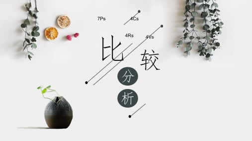 7Ps、4Cs、4Rs、4Vs营销理论的比较分析